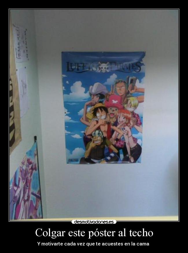 Colgar este póster al techo - 