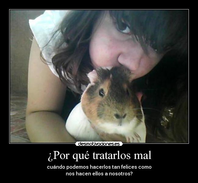 ¿Por qué tratarlos mal -