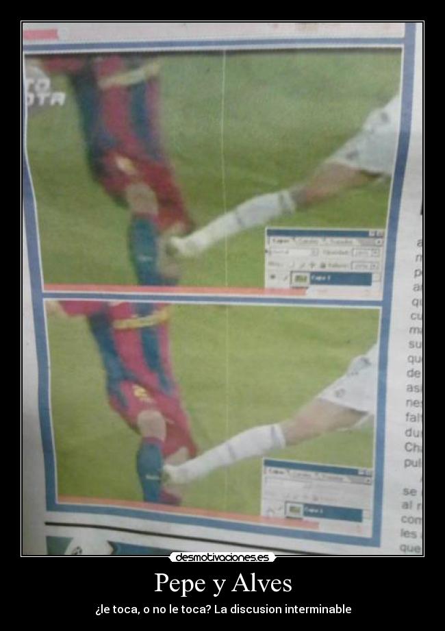 Pepe y Alves - ¿le toca, o no le toca? La discusion interminable