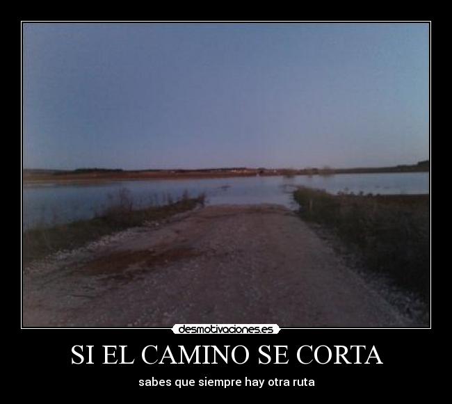 SI EL CAMINO SE CORTA - sabes que siempre hay otra ruta
