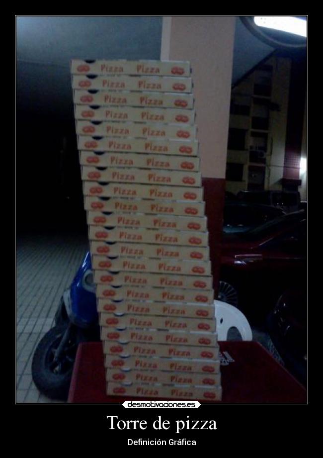 Torre de pizza -
