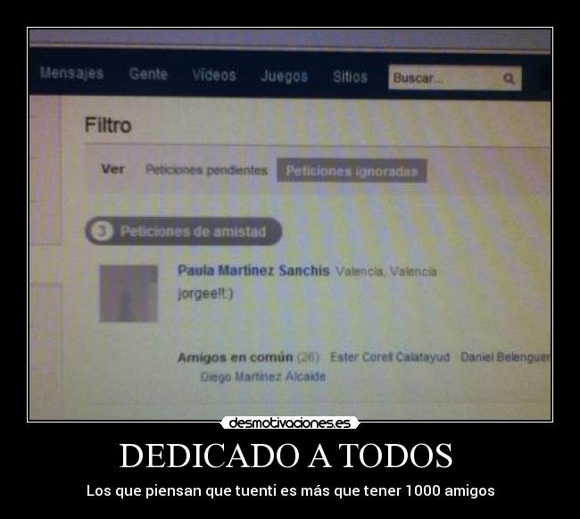DEDICADO A TODOS - Los que piensan que tuenti es más que tener 1000 amigos