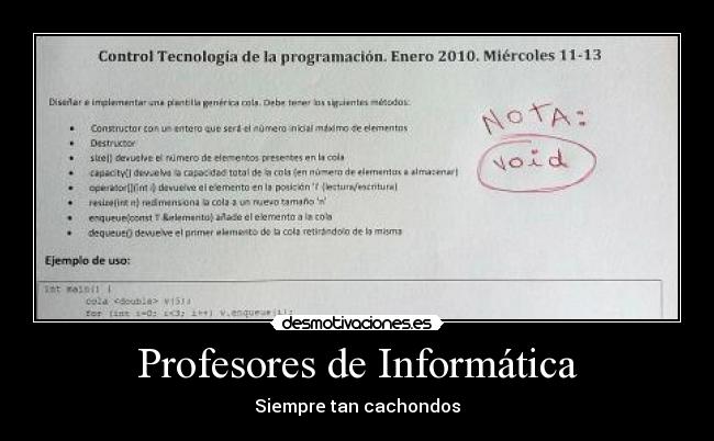 Profesores de Informática - Siempre tan cachondos