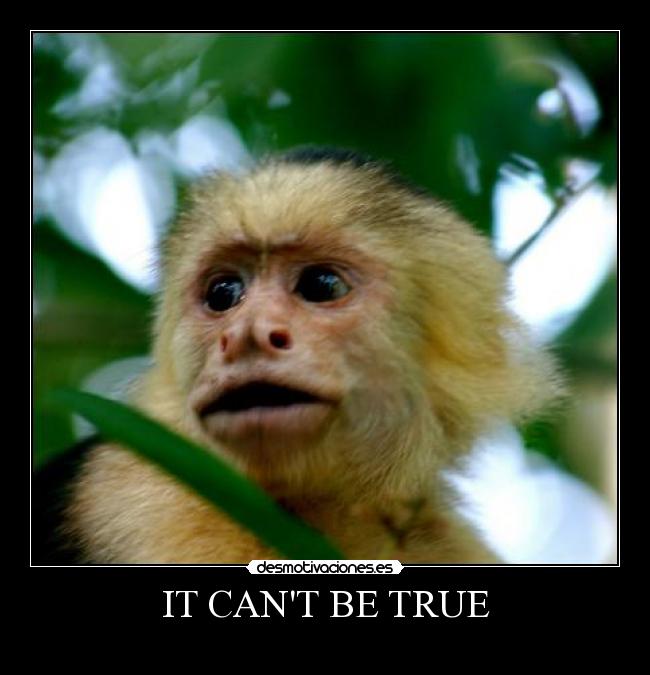 IT CANT BE TRUE -