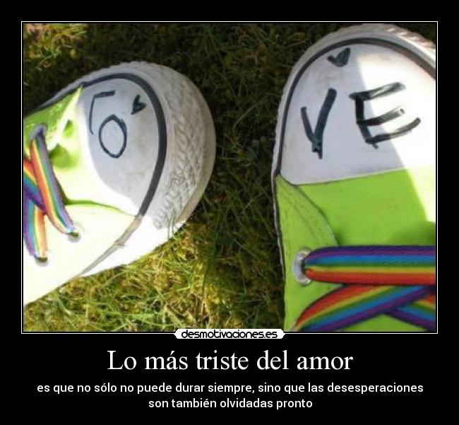 Lo más triste del amor -