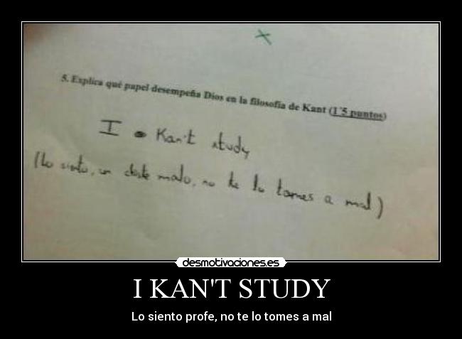 I KANT STUDY -