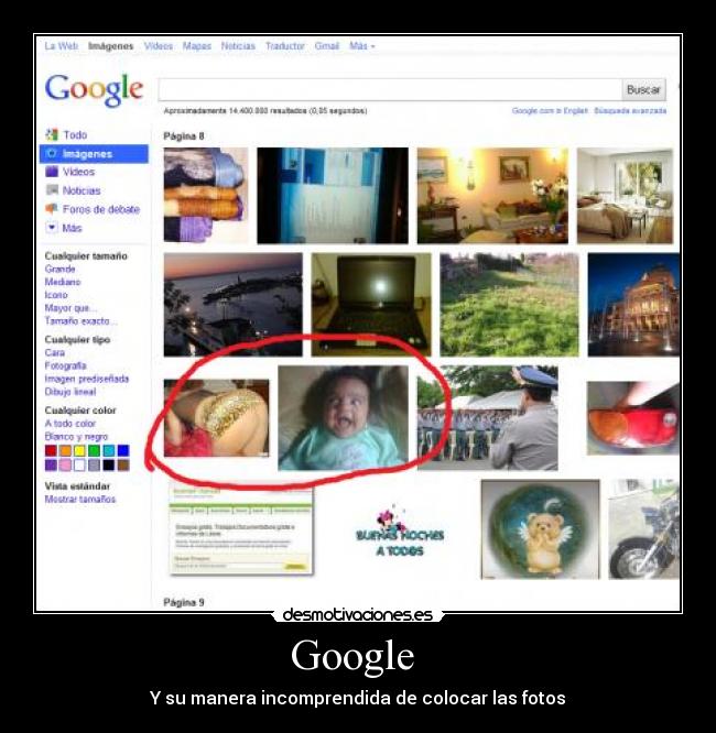Google - Y su manera incomprendida de colocar las fotos