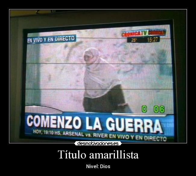 Título amarillista -