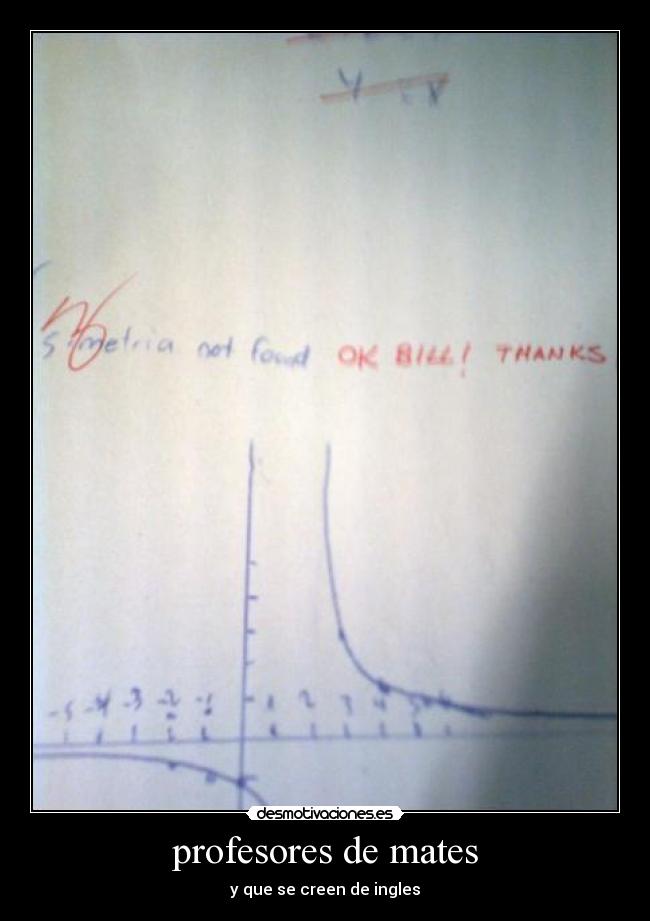 profesores de mates - y que se creen de ingles