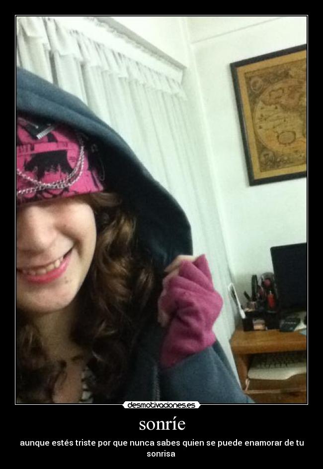 sonríe -