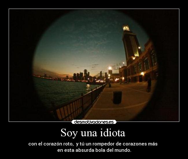 carteles soy una idiota con corazon roto tu rompedor corazones mas esta absurda bola del mun desmotivaciones