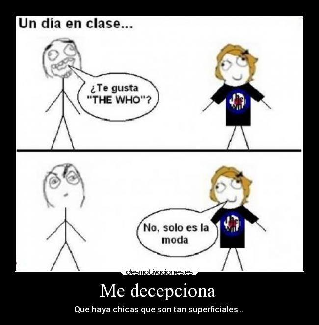 Me decepciona  - 
