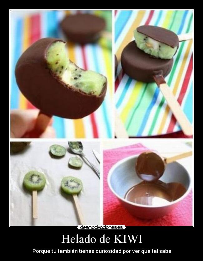Helado de KIWI - Porque tu también tienes curiosidad por ver que tal sabe