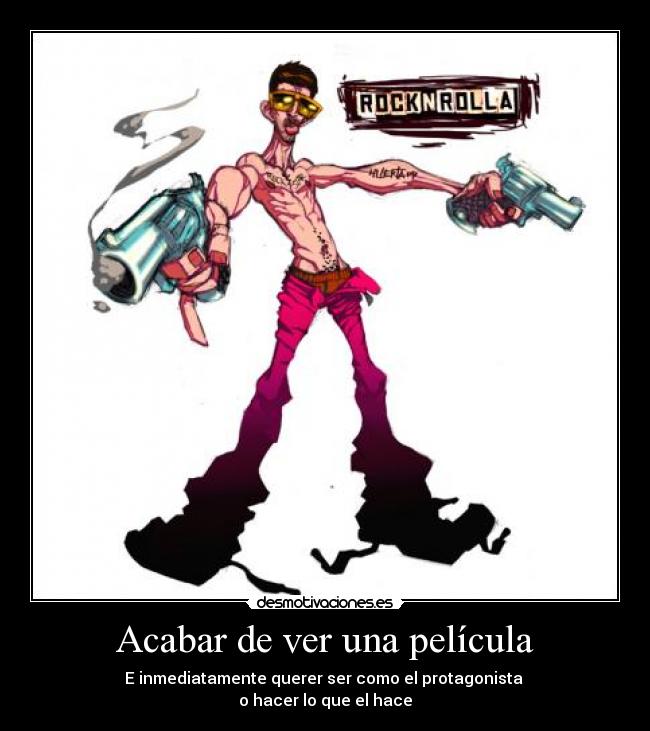 Acabar de ver una película -