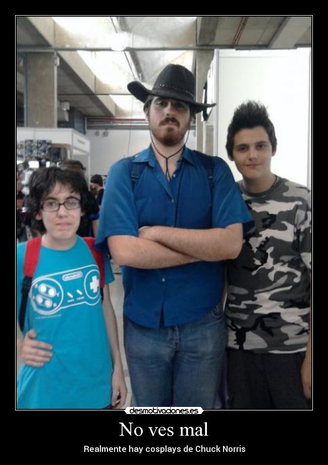 No ves mal - Realmente hay cosplays de Chuck Norris