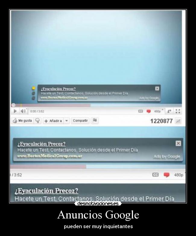 Anuncios Google - pueden ser muy inquietantes