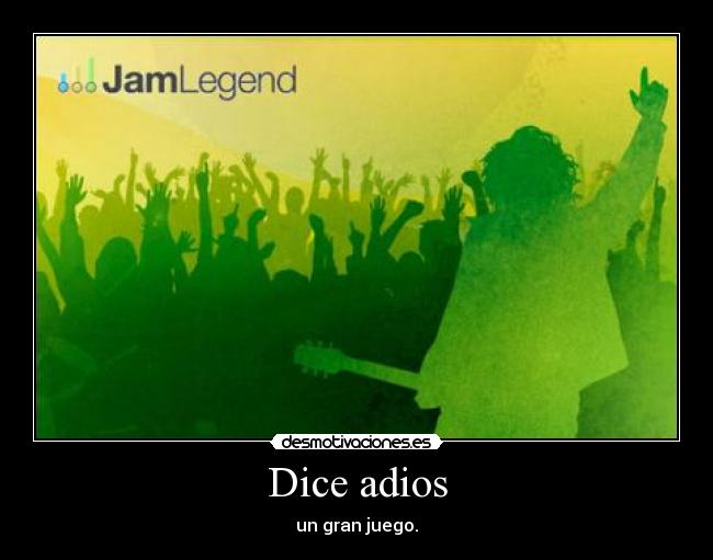 Dice adios - un gran juego.