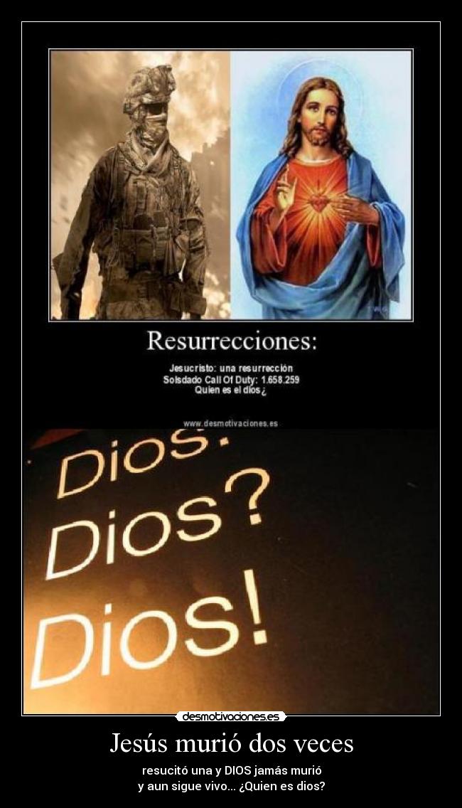 Jesús murió dos veces -