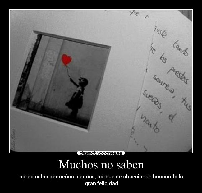 Muchos no saben - 