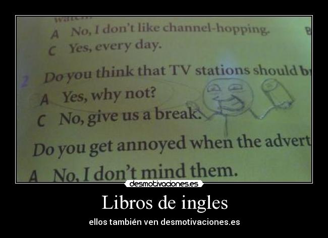 Libros de ingles - ellos también ven desmotivaciones.es
