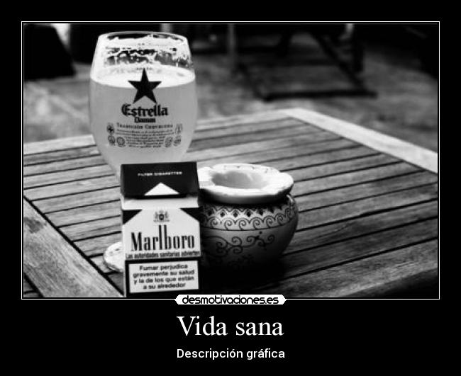 Vida sana - Descripción gráfica