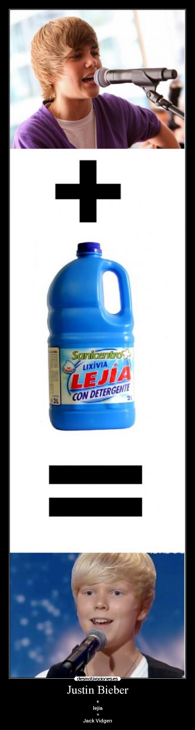 carteles bieber vidgen desmotivaciones