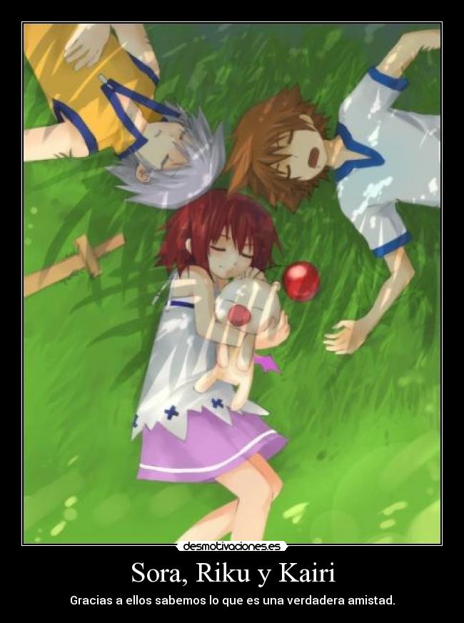Sora, Riku y Kairi -