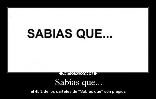 Sabias que... -