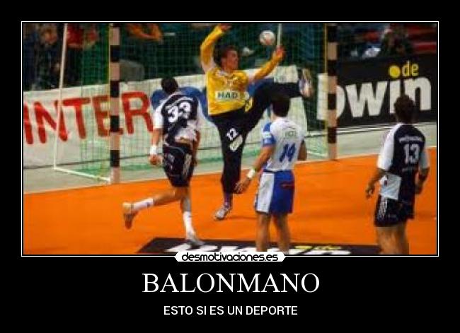 carteles handball desmotivaciones