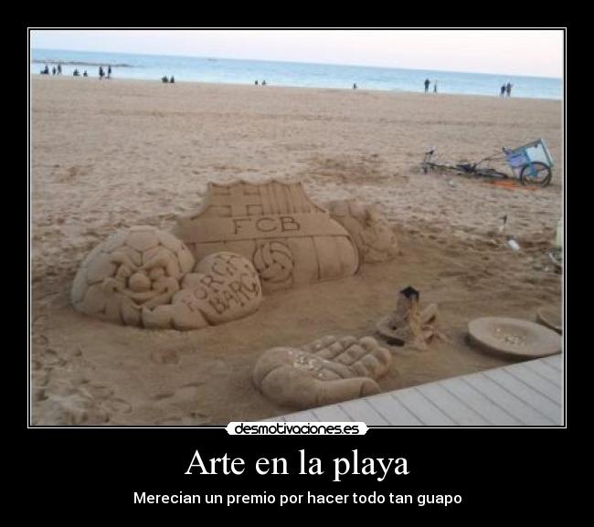 Arte en la playa -
