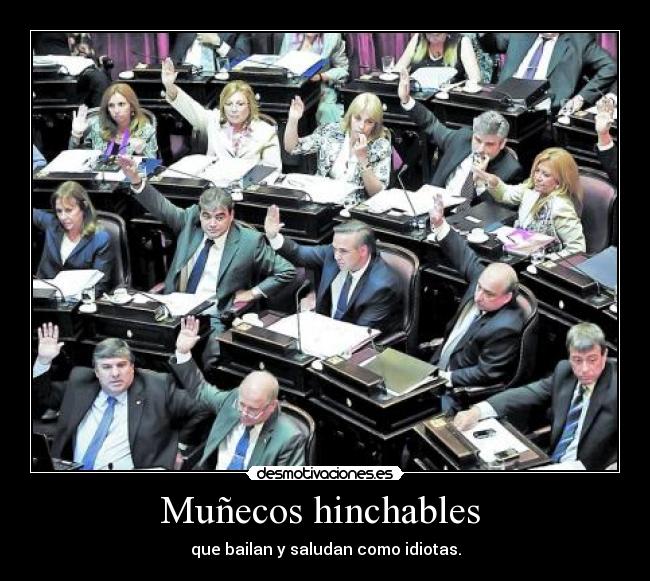 Muñecos hinchables  - que bailan y saludan como idiotas.