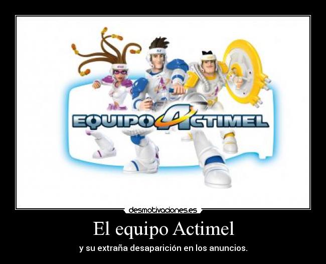 El equipo Actimel -