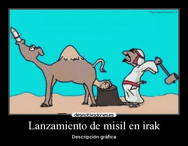 Lanzamiento de misil en irak - Descripción gràfica