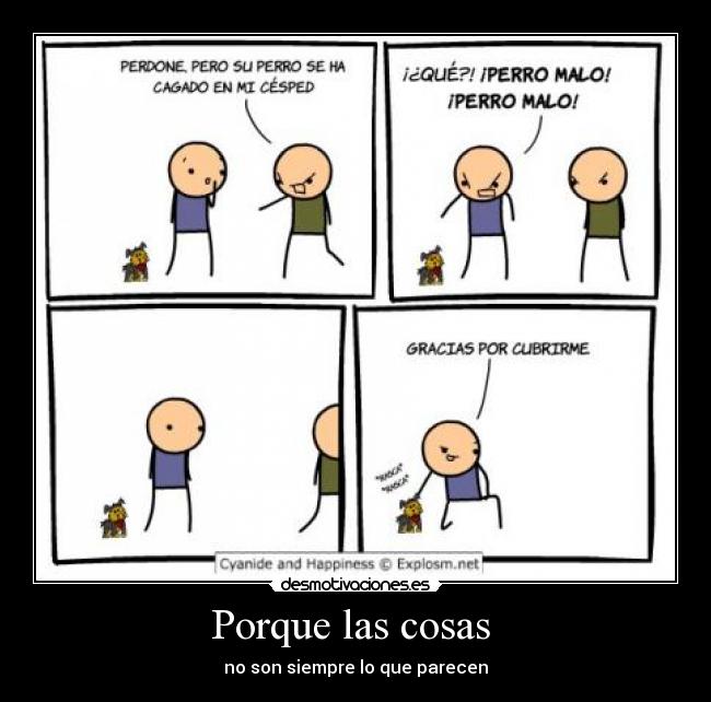 Porque las cosas -