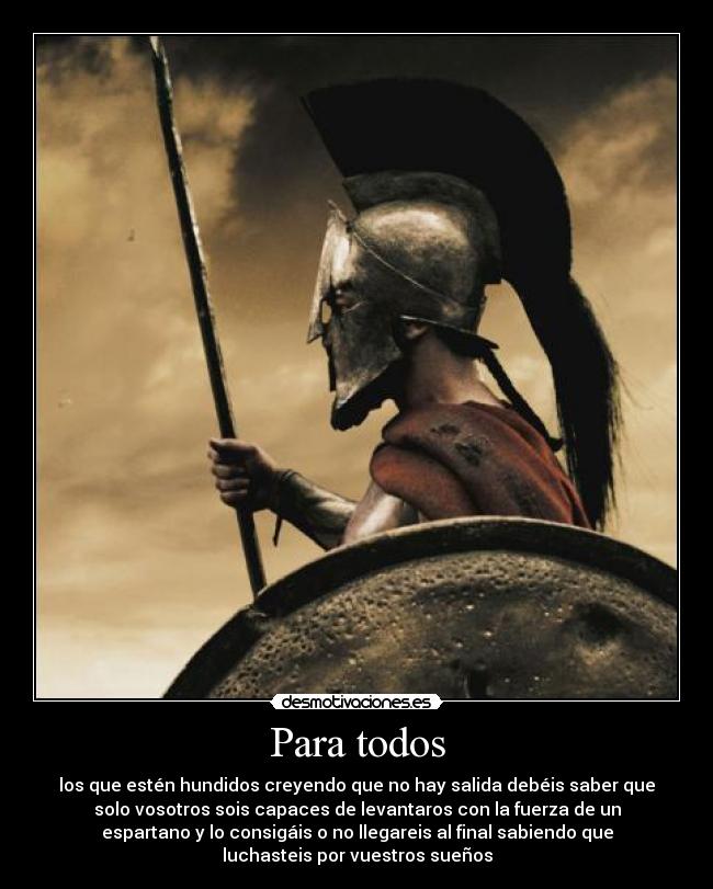 carteles espartano desmotivaciones