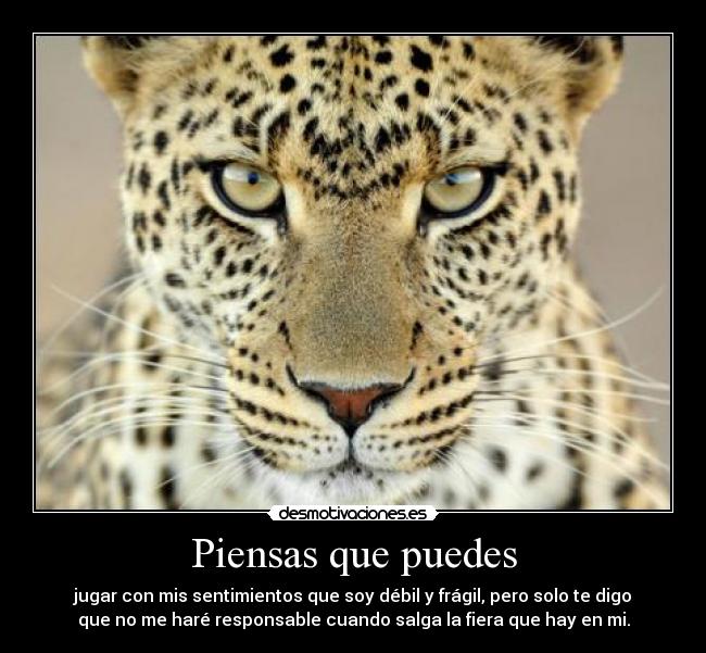 Piensas que puedes -