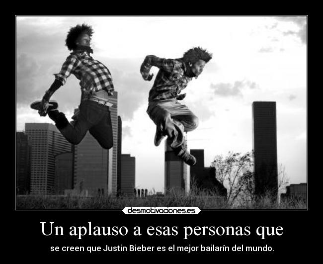 Un aplauso a esas personas que -