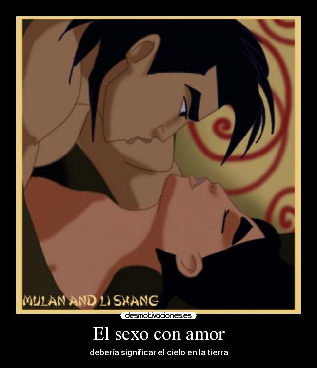 El sexo con amor - debería significar el cielo en la tierra