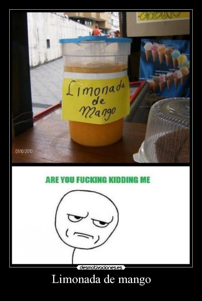 Limonada de mango -