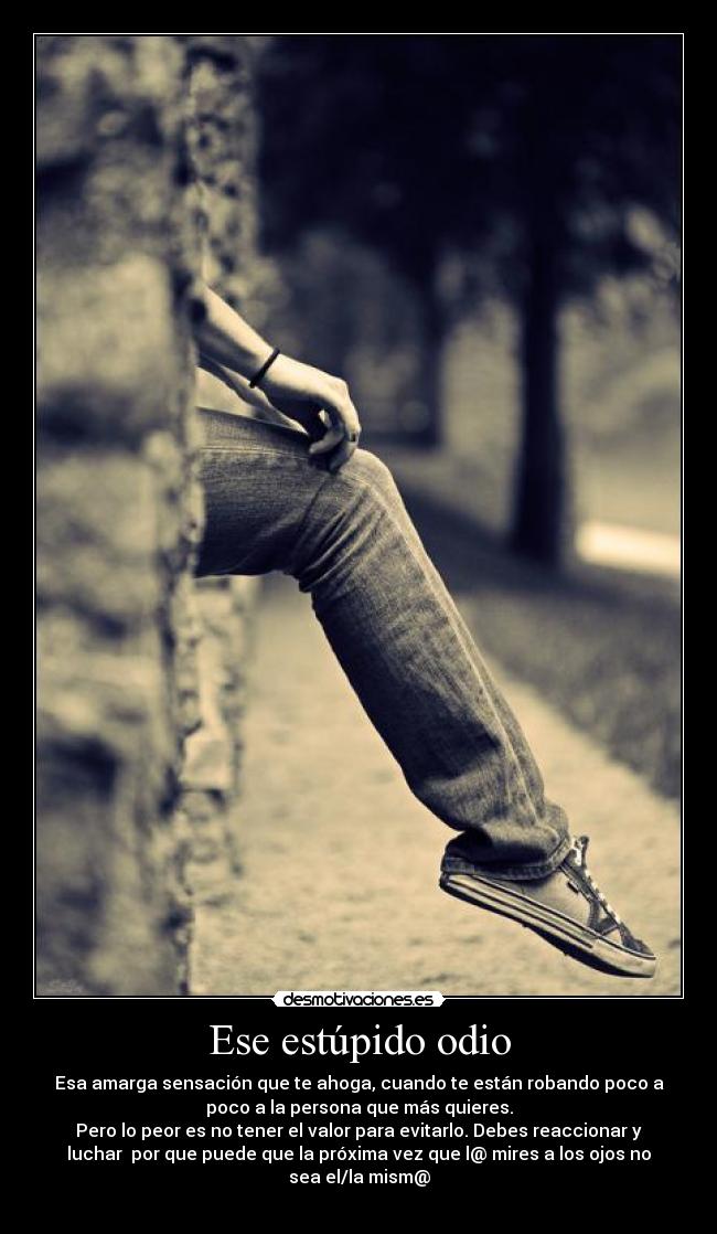 Ese estúpido odio -