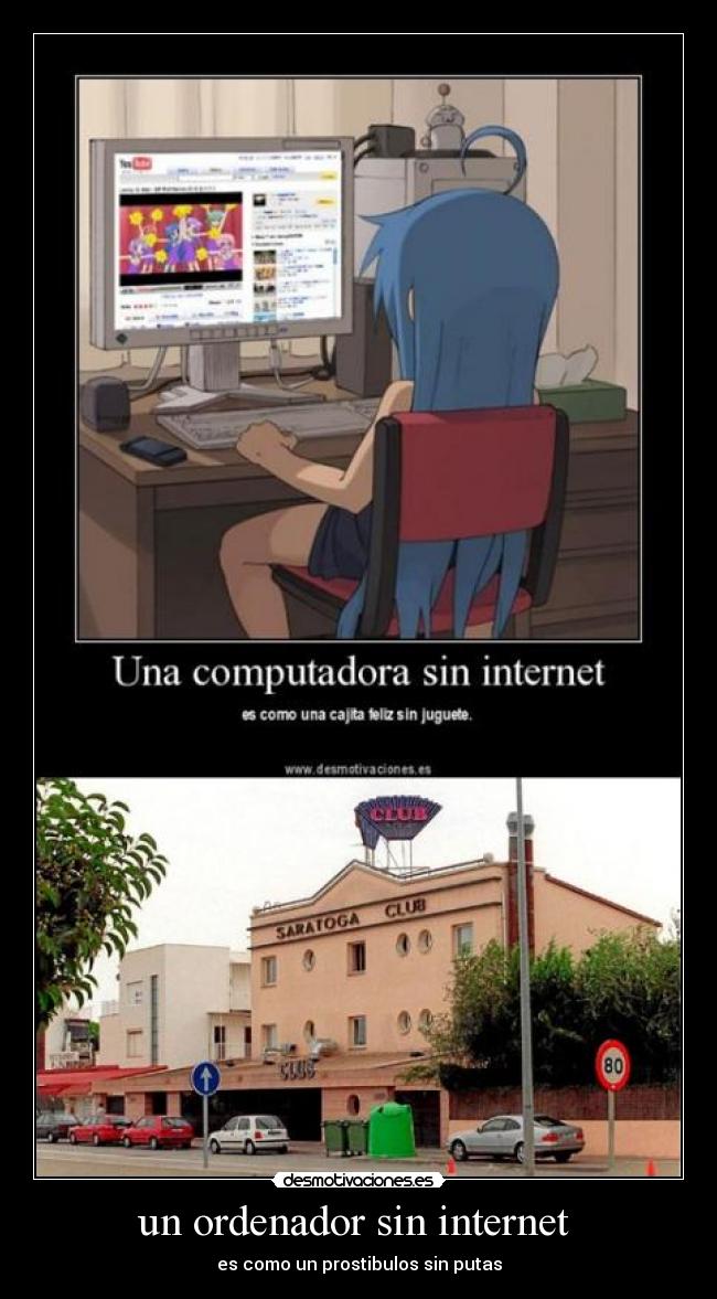 un ordenador sin internet -
