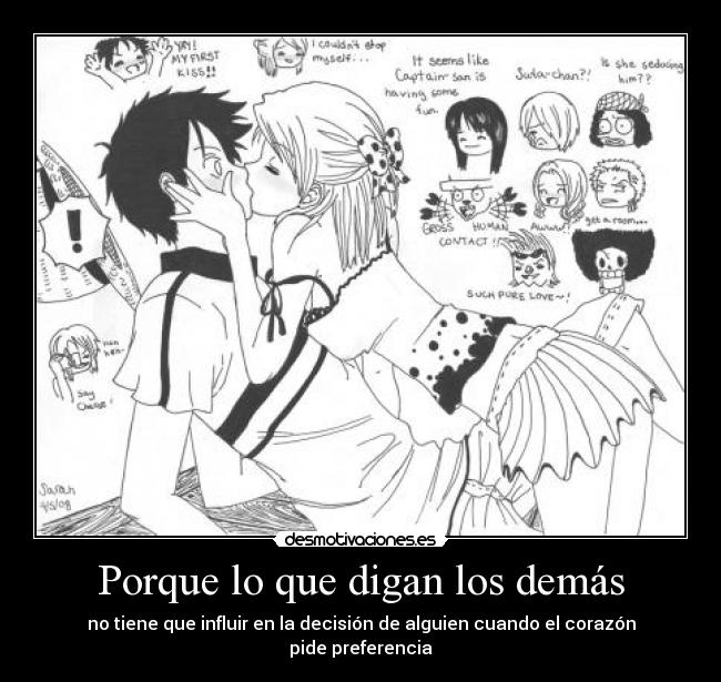 Porque lo que digan los demás -