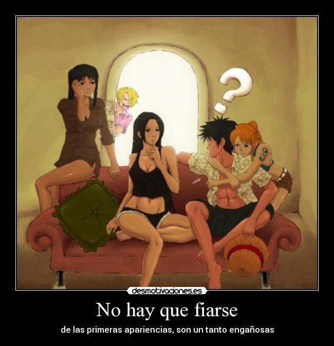 carteles robin hancock luffy sanji nami desmotivaciones