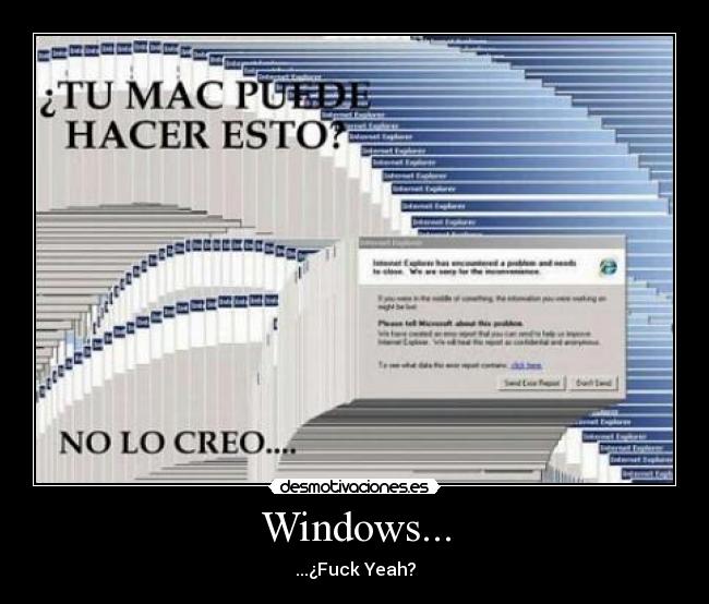 carteles windows error desmotivaciones