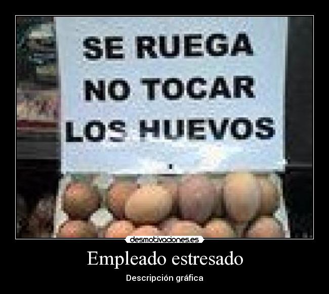 Empleado estresado - Descripción gráfica