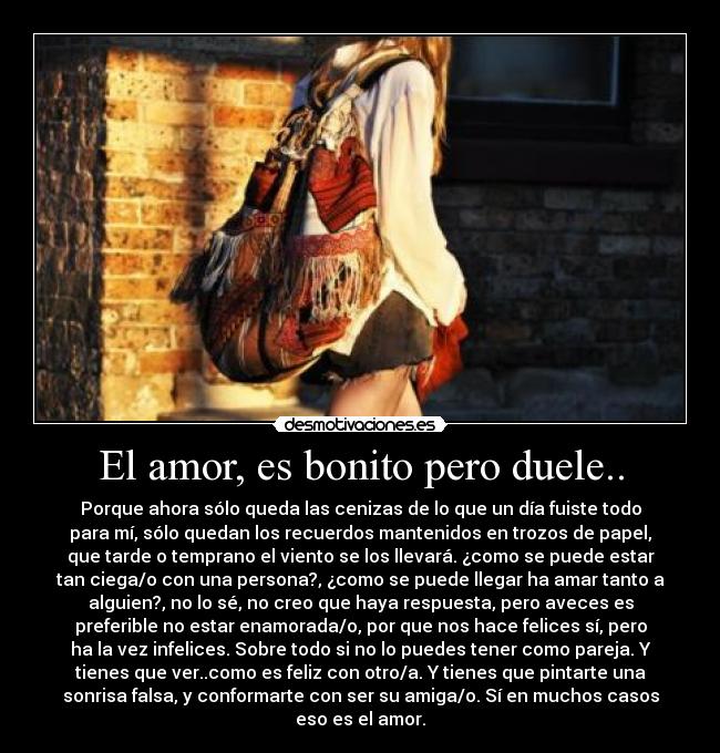 El amor, es bonito pero duele.. -
