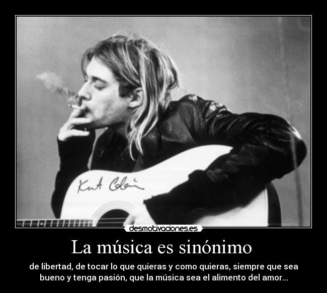 La música es sinónimo  - 