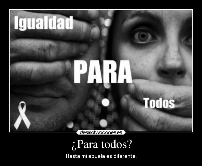 carteles igualdad abuelos desmotivaciones