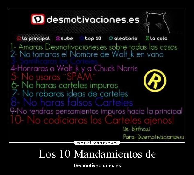 Los 10 Mandamientos de -