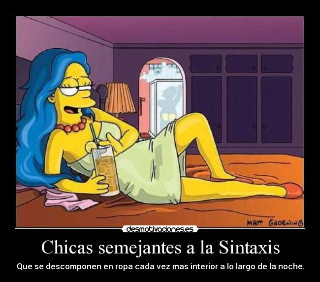 Chicas semejantes a la Sintaxis -